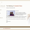 WWL Sample Wedding Website - 2011 image
